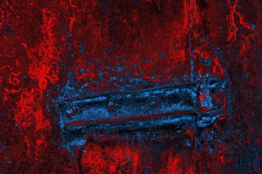 Dökülen boya paslı metal dokusu