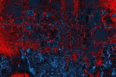 Dökülen boya paslı metal dokusu