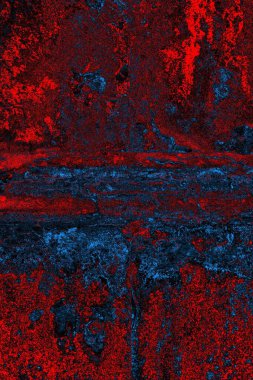 Dökülen boya paslı metal dokusu