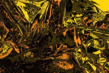 Kırmızı sarı ve siyah renkli kirli duvar, desenli arka plan.