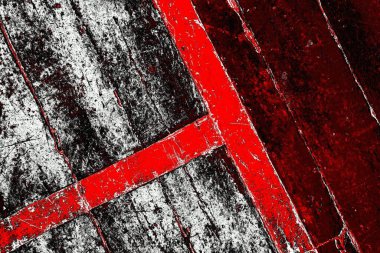 Kırmızı ve siyah renkli grungy duvar, desenli arka plan