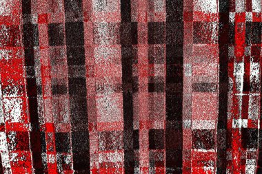 Kırmızı ve siyah renkli grungy duvar, desenli arka plan