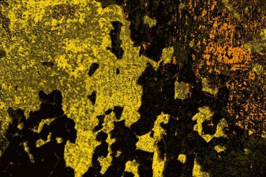 Kırmızı sarı ve siyah renkli kirli duvar, desenli arka plan.