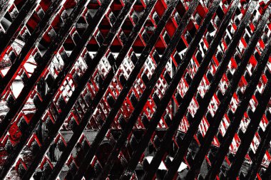 Kırmızı ve siyah renkli grungy duvar, desenli arka plan