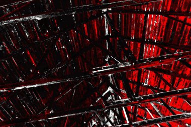 Kırmızı ve siyah renkli grungy duvar, desenli arka plan