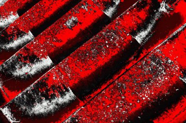 Kırmızı ve siyah renkli grungy duvar, desenli arka plan