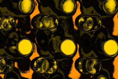 Kırmızı sarı ve siyah renkli kirli duvar, desenli arka plan.