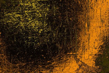 Kırmızı sarı ve siyah renkli kirli duvar, desenli arka plan.