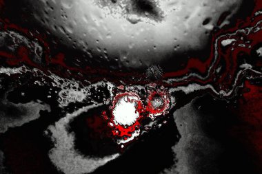 Kırmızı ve siyah renkli grungy duvar, desenli arka plan