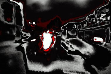 Kırmızı ve siyah renkli grungy duvar, desenli arka plan