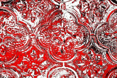 Kırmızı ve siyah renkli grungy duvar, desenli arka plan