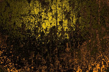 Kırmızı sarı ve siyah renkli kirli duvar, desenli arka plan.