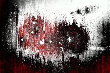 Kırmızı ve siyah renkli grungy duvar, desenli arka plan