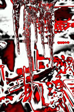 Kırmızı ve siyah renkli grungy duvar, desenli arka plan