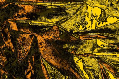 Kırmızı sarı ve siyah renkli kirli duvar, desenli arka plan.