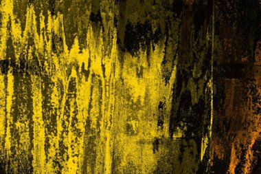 Kırmızı sarı ve siyah renkli kirli duvar, desenli arka plan.