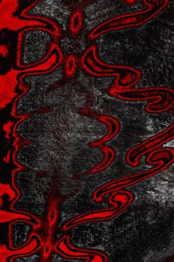Kırmızı ve siyah renkli grungy duvar, desenli arka plan
