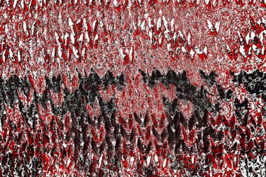 Kırmızı ve siyah renkli grungy duvar, desenli arka plan