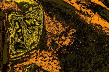 Kırmızı sarı ve siyah renkli kirli duvar, desenli arka plan.