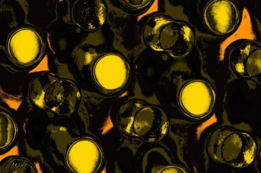 Kırmızı sarı ve siyah renkli kirli duvar, desenli arka plan.