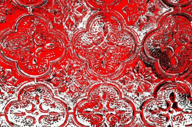 Kırmızı ve siyah renkli grungy duvar, desenli arka plan