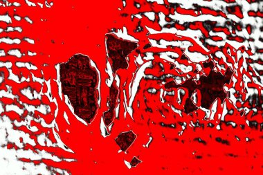 Kırmızı ve siyah renkli grungy duvar, desenli arka plan