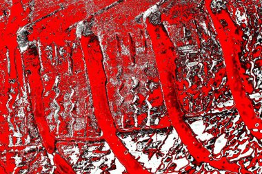 Kırmızı ve siyah renkli grungy duvar, desenli arka plan