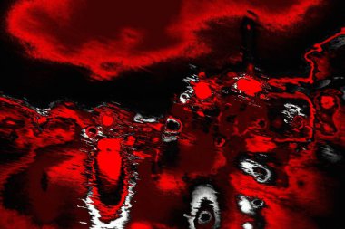 Kırmızı ve siyah renkli grungy duvar, desenli arka plan