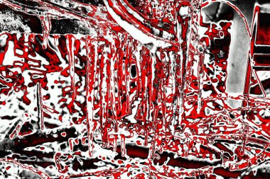 Kırmızı ve siyah renkli grungy duvar, desenli arka plan