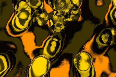 Kırmızı sarı ve siyah renkli kirli duvar, desenli arka plan.