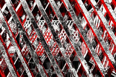 Kırmızı ve siyah renkli grungy duvar, desenli arka plan