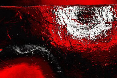 Kırmızı ve siyah renkli grungy duvar, desenli arka plan