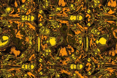 Kırmızı sarı ve siyah renkli kirli duvar, desenli arka plan.