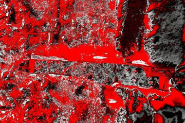 Kırmızı ve siyah renkli grungy duvar, desenli arka plan