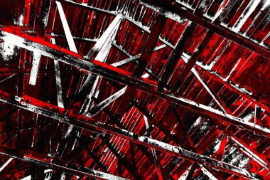 Kırmızı ve siyah renkli grungy duvar, desenli arka plan