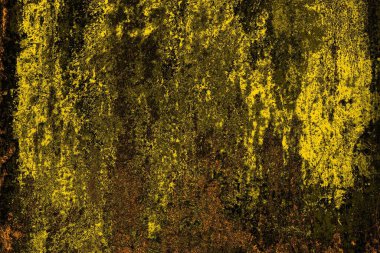 Kırmızı sarı ve siyah renkli kirli duvar, desenli arka plan.