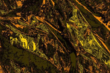 Kırmızı sarı ve siyah renkli kirli duvar, desenli arka plan.