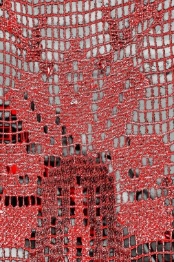 Kırmızı ve siyah renkli grungy duvar, desenli arka plan