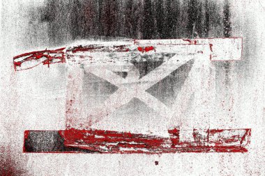 Kırmızı ve siyah renkli grungy duvar, desenli arka plan