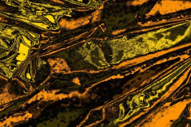 Kırmızı sarı ve siyah renkli kirli duvar, desenli arka plan.