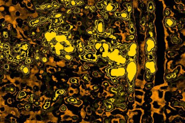 Kırmızı sarı ve siyah renkli kirli duvar, desenli arka plan.