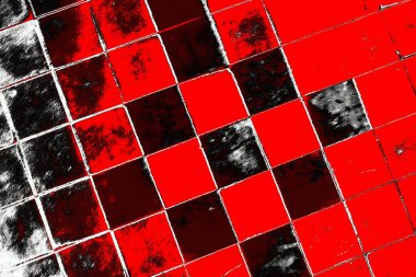 Kırmızı ve siyah renkli grungy duvar, desenli arka plan