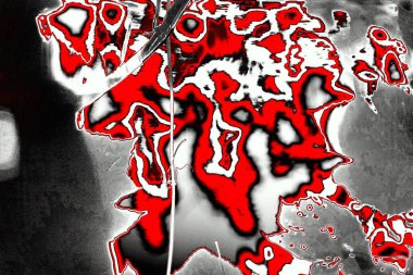 Kırmızı ve siyah renkli grungy duvar, desenli arka plan