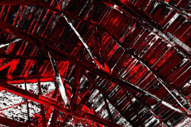 Kırmızı ve siyah renkli grungy duvar, desenli arka plan