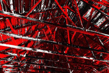 Kırmızı ve siyah renkli grungy duvar, desenli arka plan