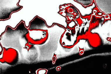 Kırmızı ve siyah renkli grungy duvar, desenli arka plan