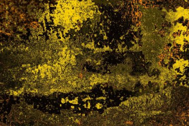 Kırmızı sarı ve siyah renkli kirli duvar, desenli arka plan.