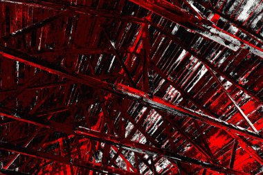 Kırmızı ve siyah renkli grungy duvar, desenli arka plan