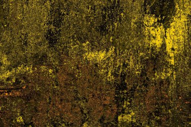 Kırmızı sarı ve siyah renkli kirli duvar, desenli arka plan.