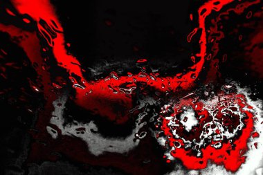 Kırmızı ve siyah renkli grungy duvar, desenli arka plan